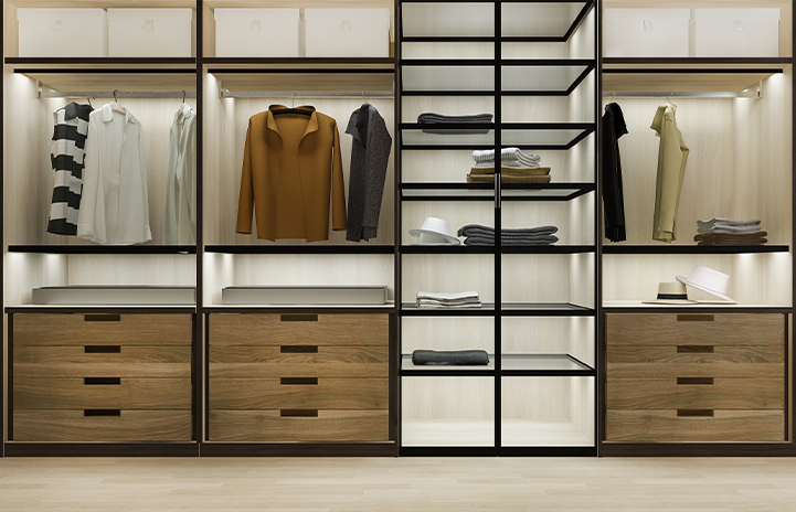 Inspirasi Desain Lemari Dengan HPL, Elegan dan Tahan Lama